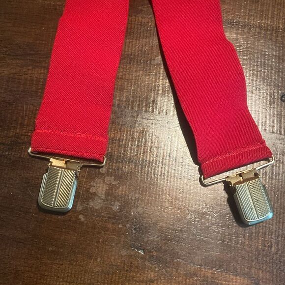 Mens Vintage Gold Wing eagle suspenders - Picture 3 of 4